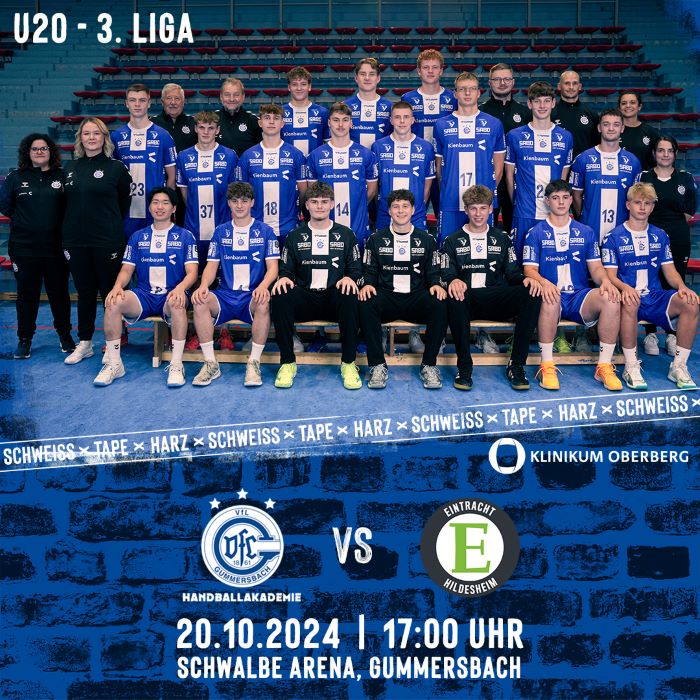 VfL Gummersbach (U20 – 3.Liga) vs. HC Eintracht Hildesheim