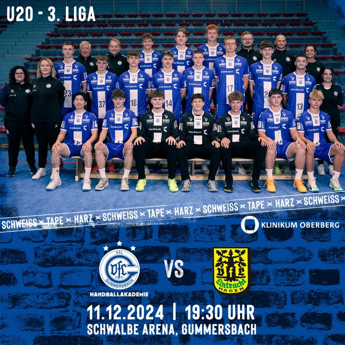 VfL Gummersbach (U20 – 3. Liga) vs. VfL Eintracht Hagen