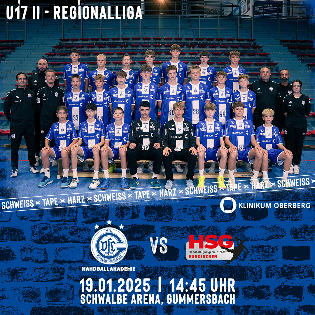VfL Gummersbach (U17 II – Regionalliga) vs. HSG Euskirchen