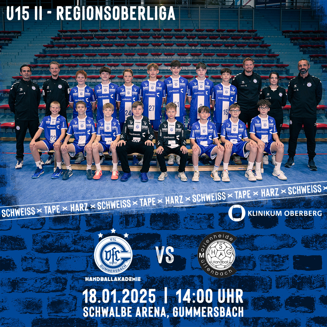 VfL Gummersbach (U15 II – Regionsoberliga) vs. HSG Marienheide-Müllenbach