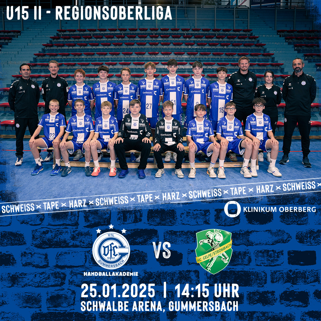 VfL Gummersbach (U15 II – Regionsoberliga) vs. HC Gelpe/Strombach