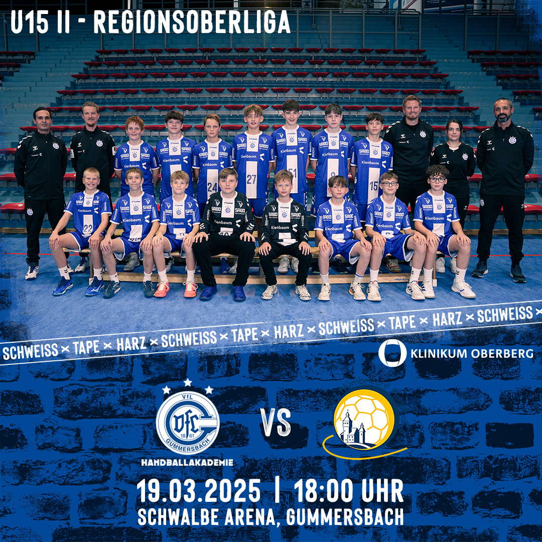 VfL Gummersbach (U15 II – Regionsoberliga) vs. SSV Nümbrecht Handball