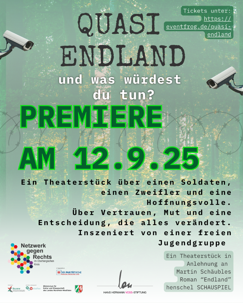 Theaterpremiere "Quasi Endland - und was würdest du tun?"