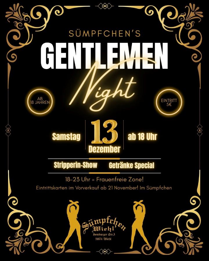Gentlemen Night im Sümpfchen