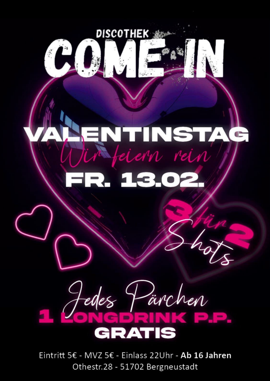 Valentinstag - Wir feiern rein!