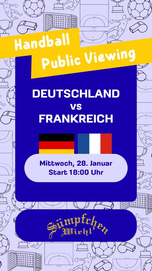 Handball-EM Public Viewing im Sümpfchen
