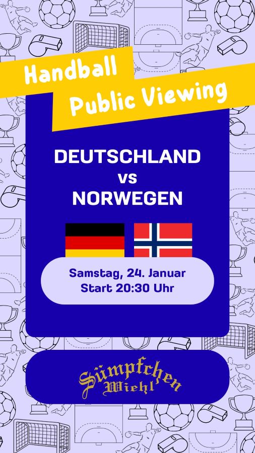 Handball-EM Public Viewing im Sümpfchen