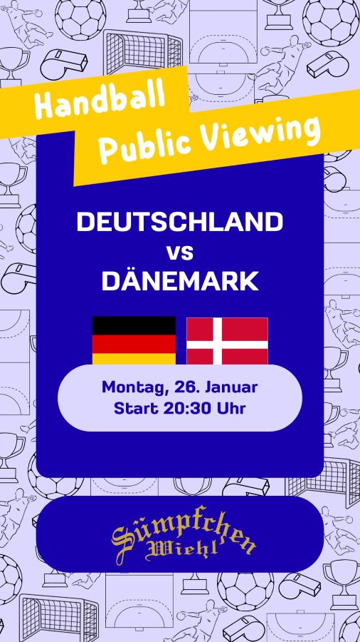 Handball-EM Public Viewing im Sümpfchen