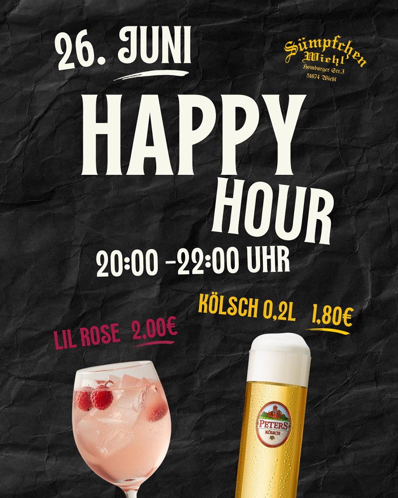 HAPPY HOUR IM SÜMPFCHEN