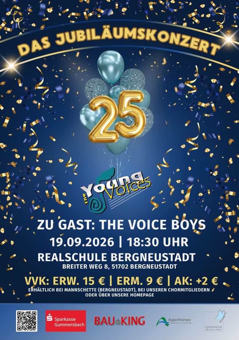 Jubiläumskonzert - 25 Jahre The Young Voices
