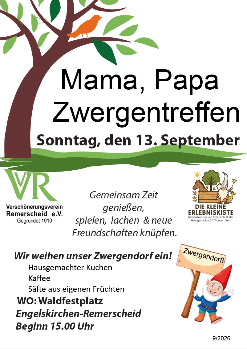 „Mama, Papa und Zwergentreffen“